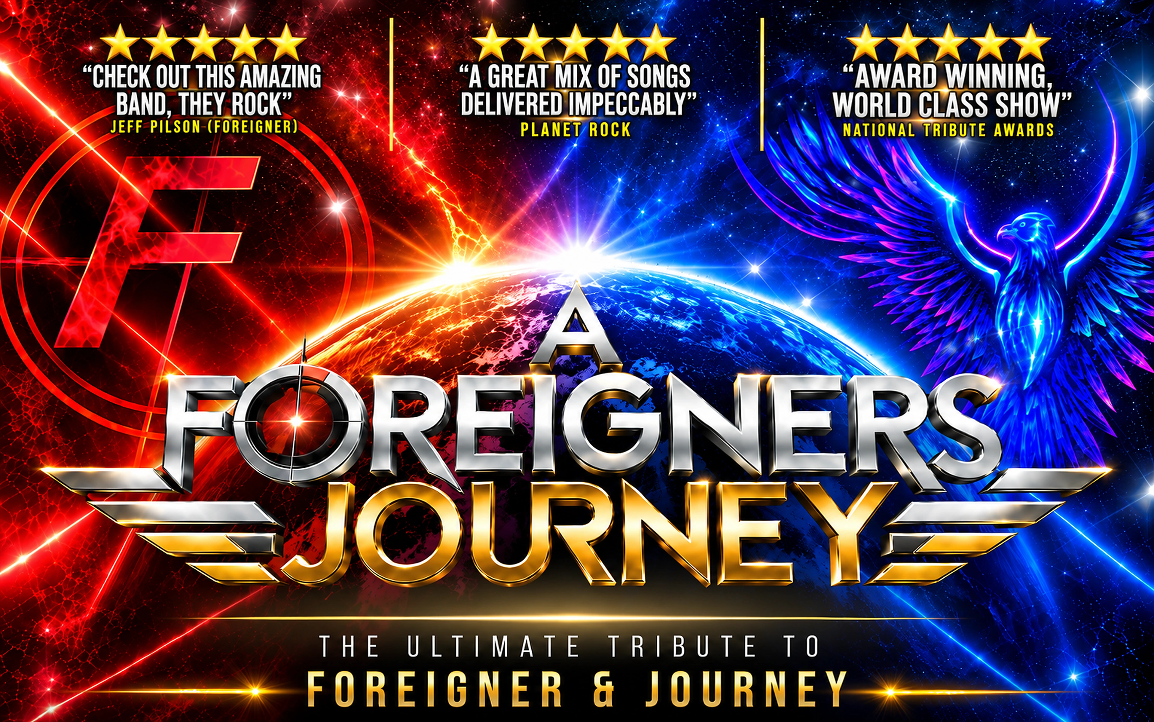 Five star acclaim for A Foreigners Journey from Jeff Pilson, Planet Rock and the National Tribute Awards