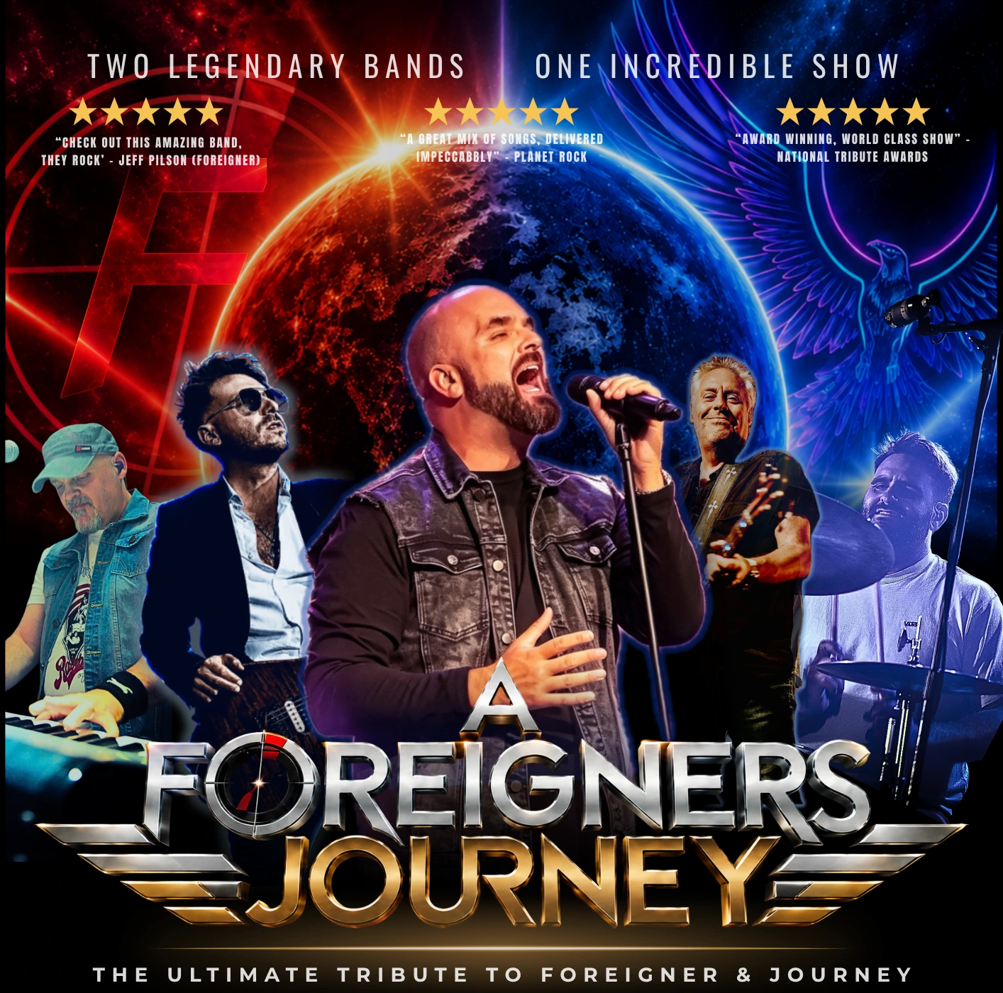 A Foreigners Journey live band performing the music of Foreigner and Journey